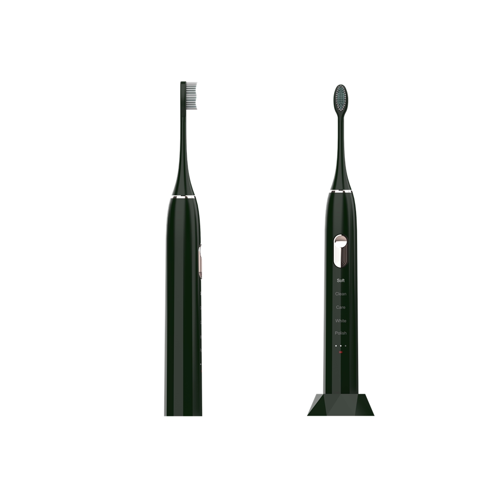 Black USB rechargeable electric toothbrush supplier-3